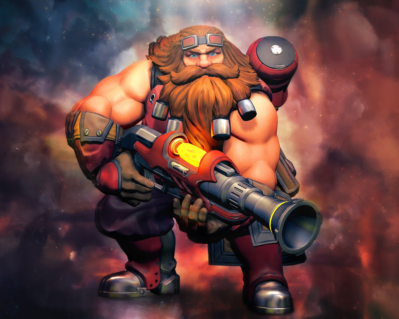 Скачать обои гном, Paladins, Barik, раздел игры в разрешении 1280x1024