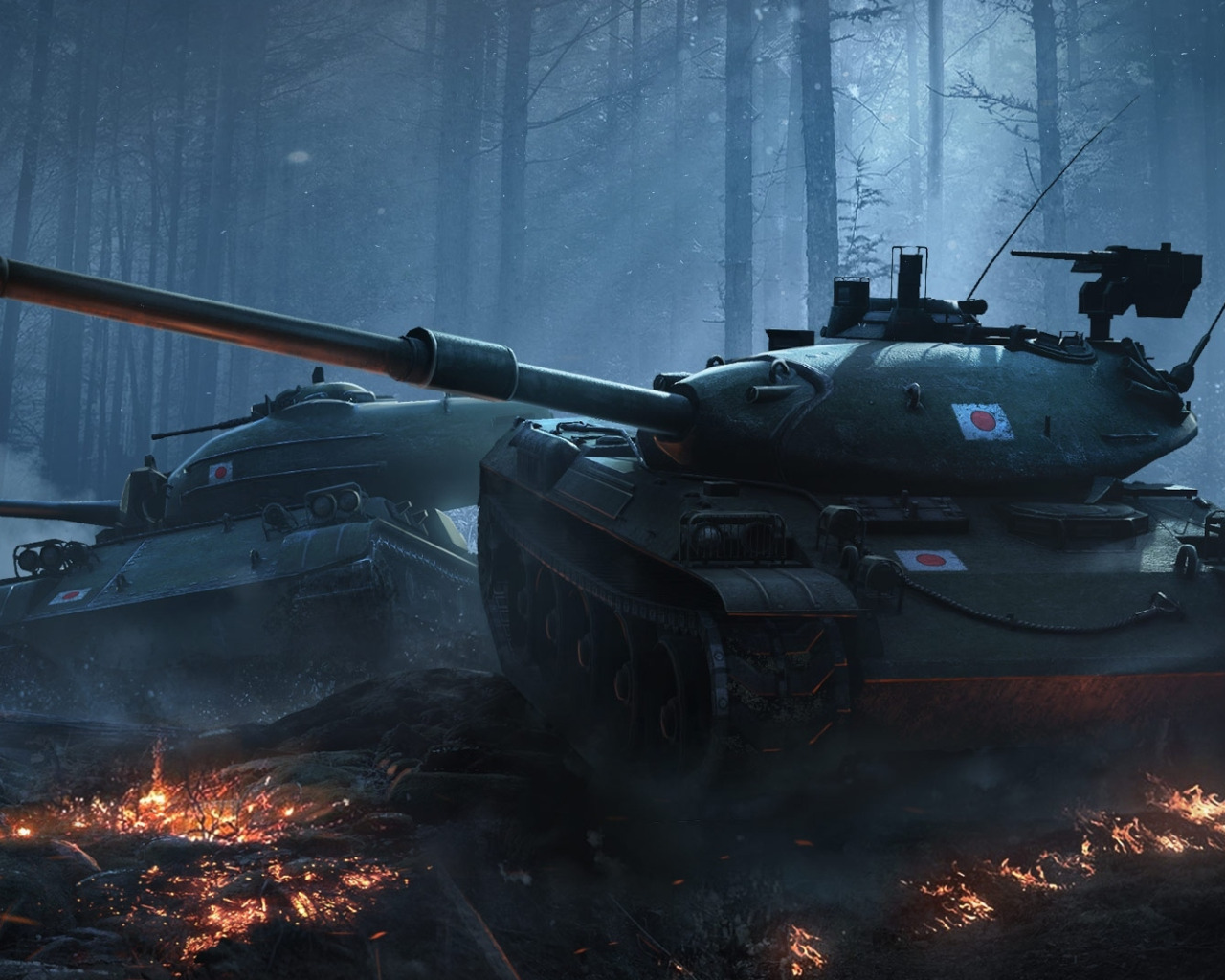 Скачать обои World of Tanks, Мир Танков, Wargaming Net, Средние Танки, Type  61, STB-1, WoTB, Blitz, раздел игры в разрешении 1280x1024