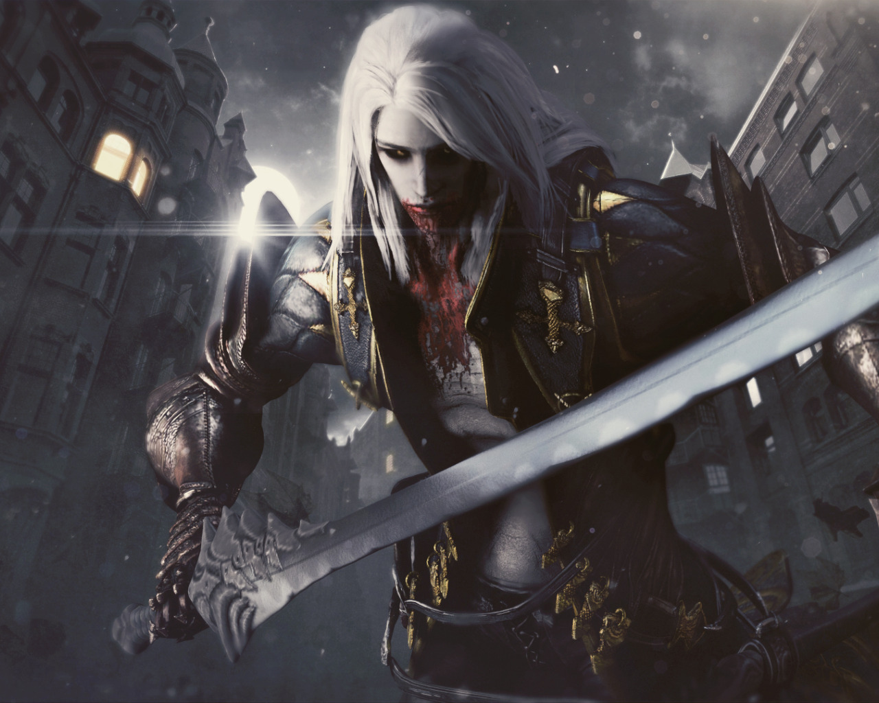 Скачать обои Alucard, Vampire Hunter, Castlevania: Lords of Shadow 2,  Trevor Belmont, раздел игры в разрешении 1280x1024