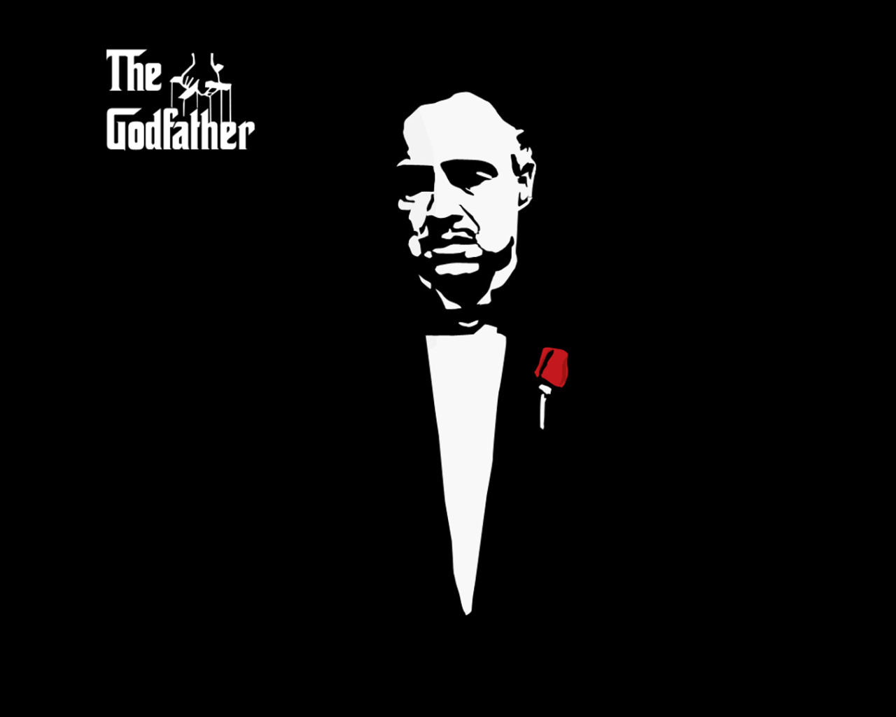 Скачать обои черный, Godfather, Крестный Отец, раздел фильмы в разрешении  1280x1024