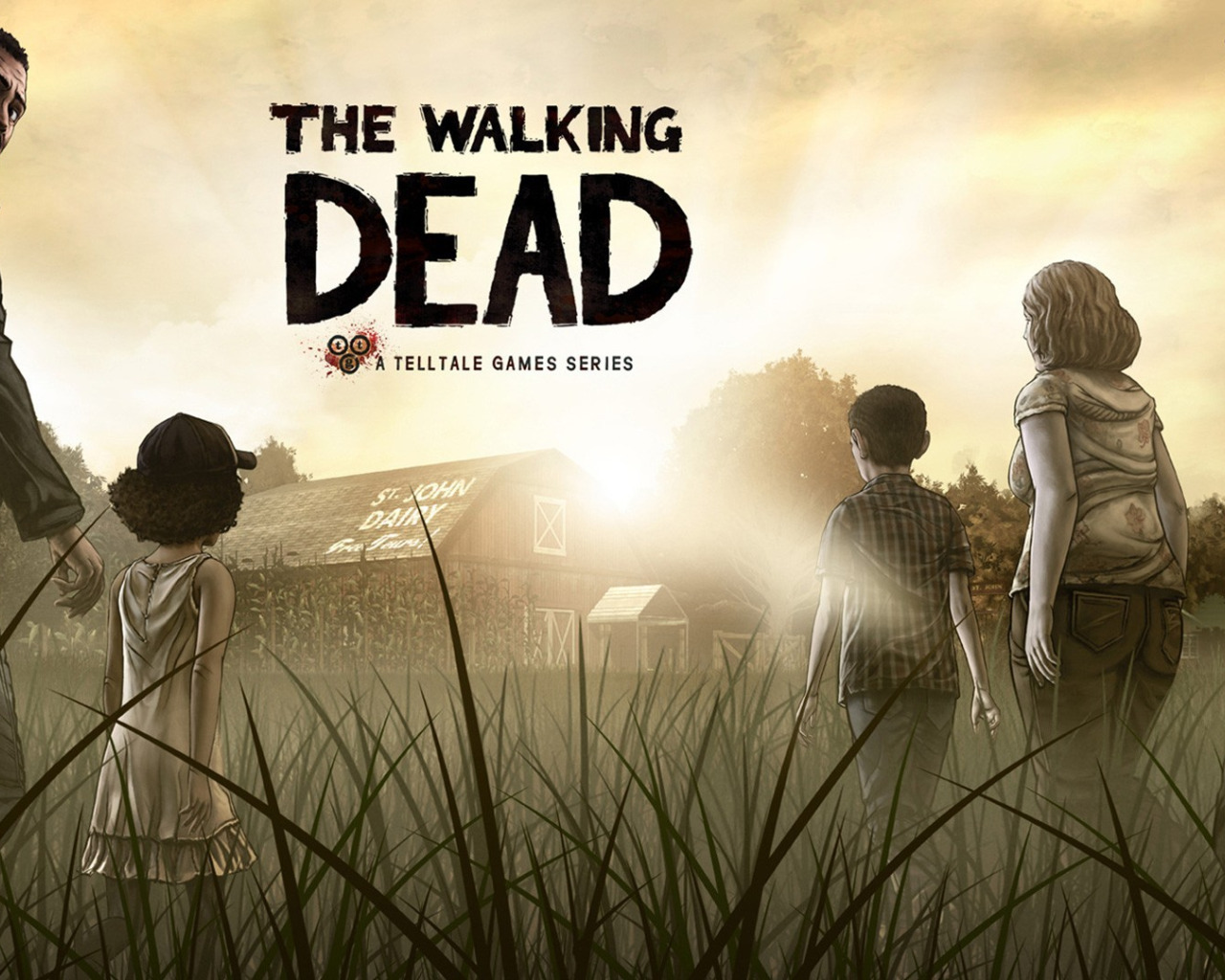 Скачать обои игра, зомби, The Walking Dead, The Walking Dead: The Game,  Telltale Games, раздел игры в разрешении 1280x1024