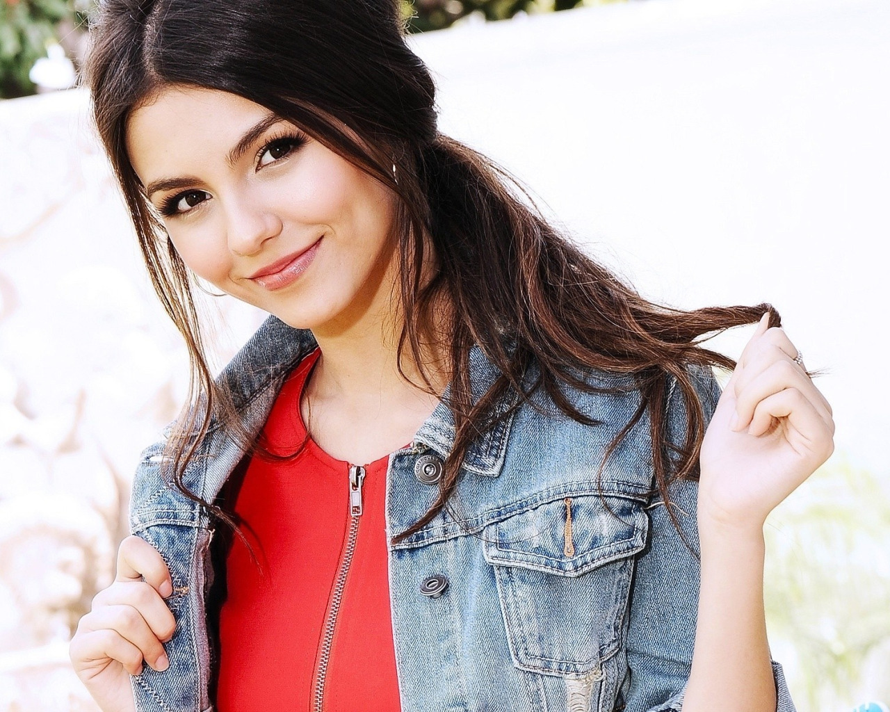 взгляд, девушка, улыбка, Victoria Justice