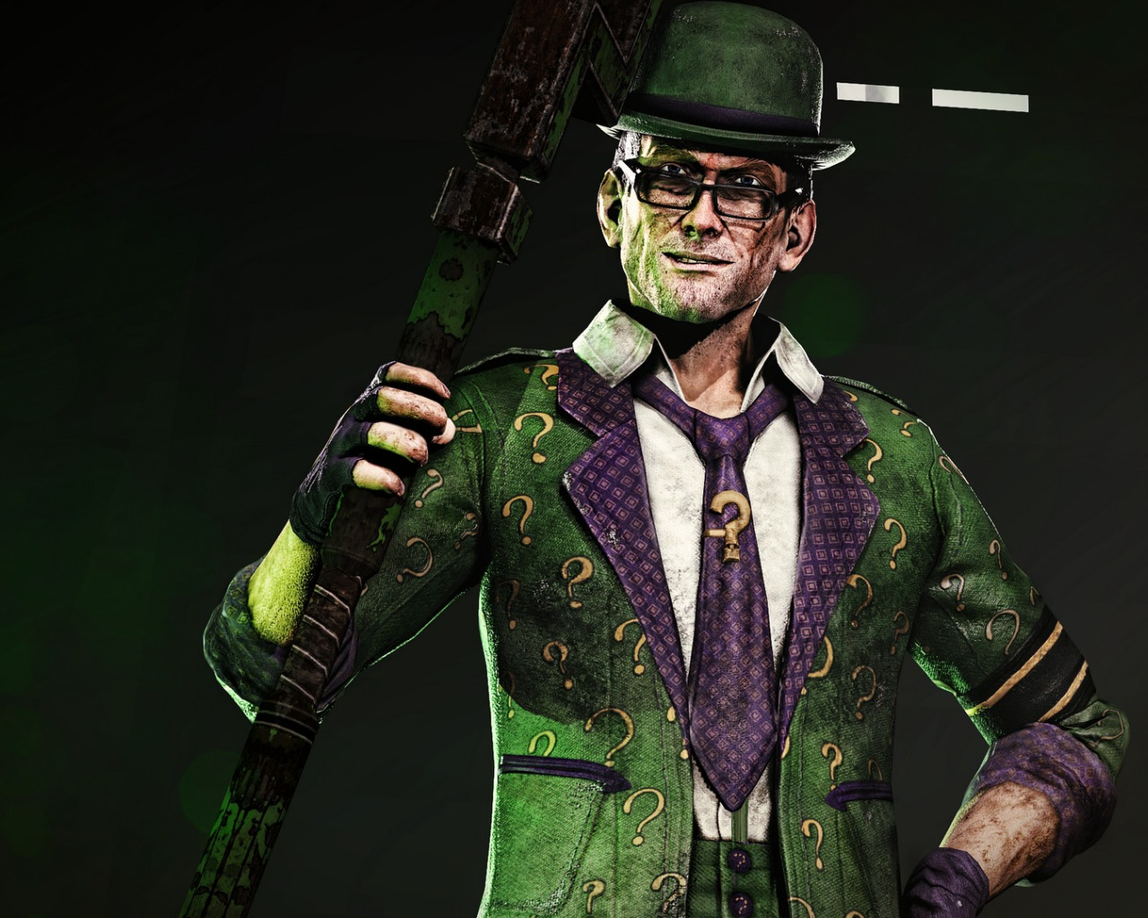 Скачать обои DC Comics, суперзлодей, The <b>Riddler</b>, <b>Загадочник</b>, Ридлер, разде...