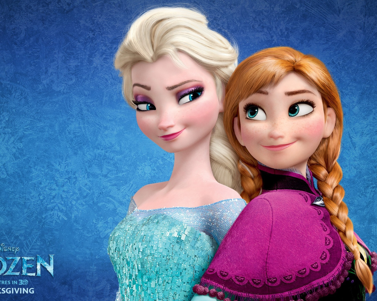 Скачать обои мультфильм, Frozen, Disney, Анна, Anna, сёстры, принцессы,  Princess, раздел фильмы в разрешении 1280x1024