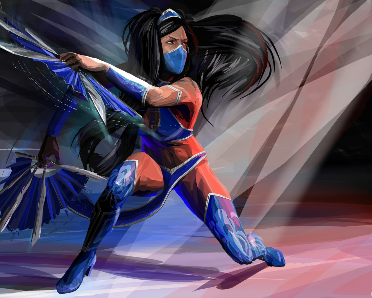 Скачать обои Art, Mortal Kombat, Kitana, by Masha Paduchak, Masha Paduchak,  раздел арт в разрешении 1280x1024