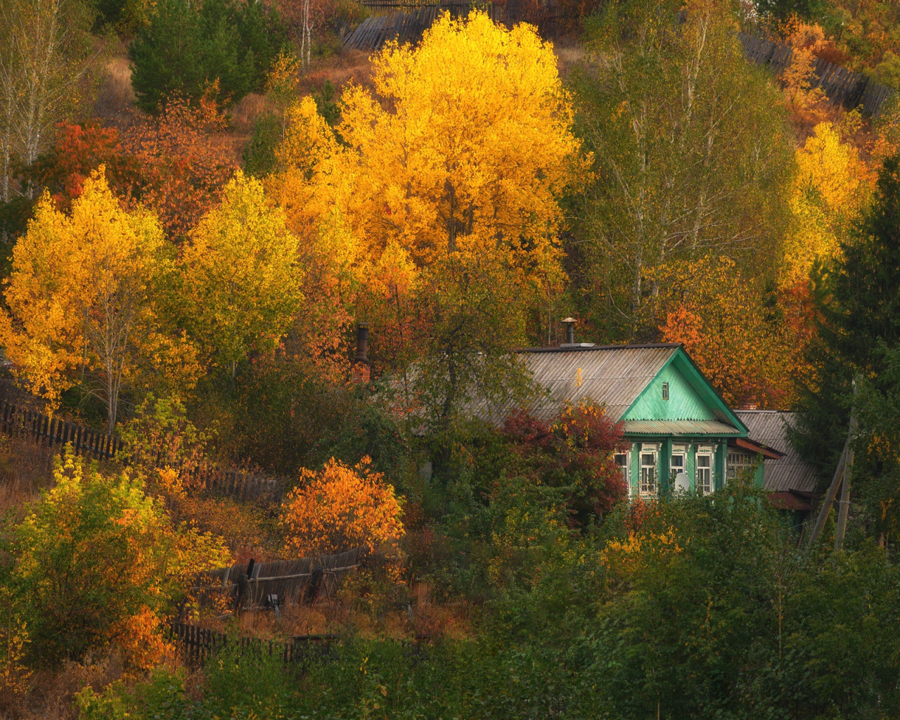 Австрийская деревня осень