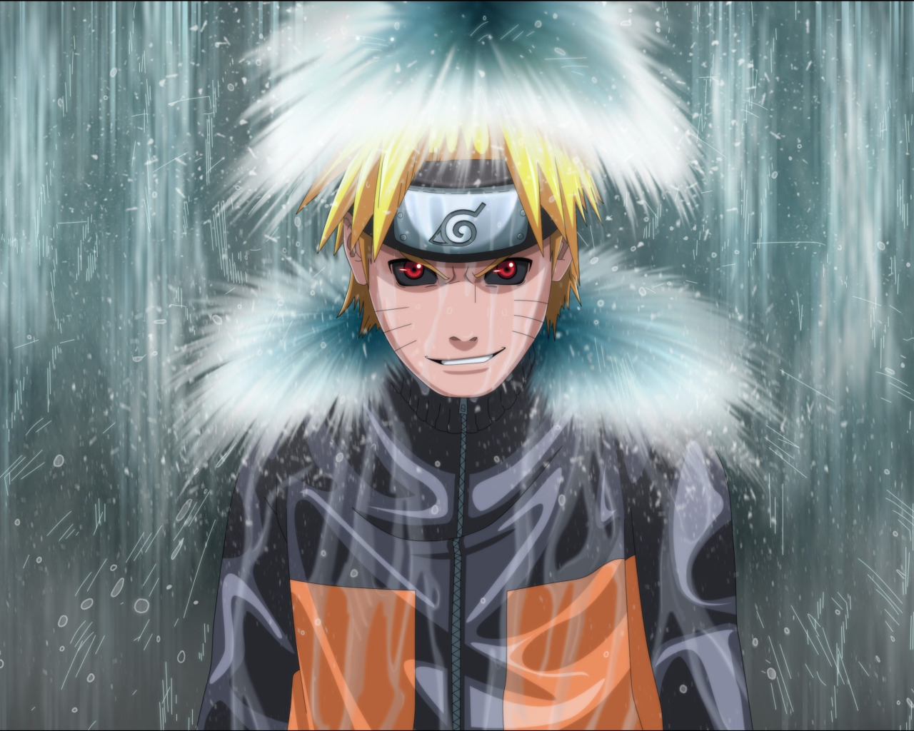 Обои для рабочего стола. водопад, <b>naruto</b>, anime, Uzumaki <b>Naruto</b>, злая сущно...