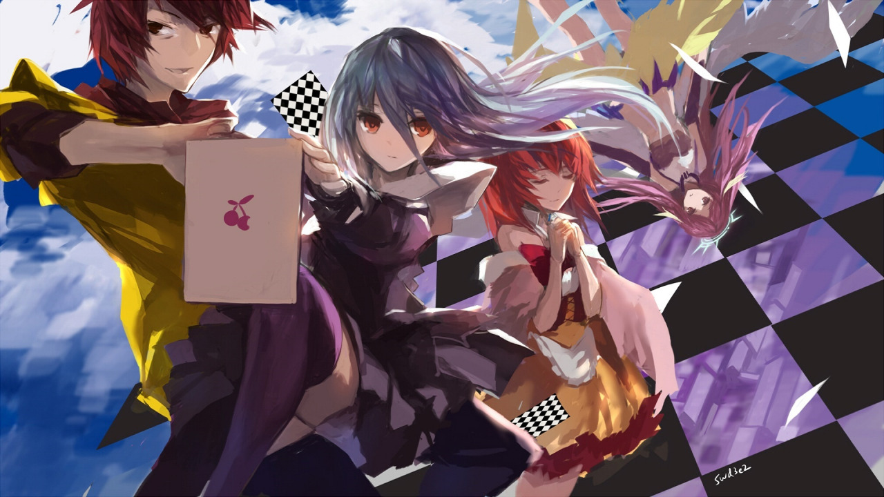 Скачать обои аниме, арт, двое, No Game No Life, Персонажи, Нет Игры Нет  Жизни, раздел сёнэн в разрешении 1280x720