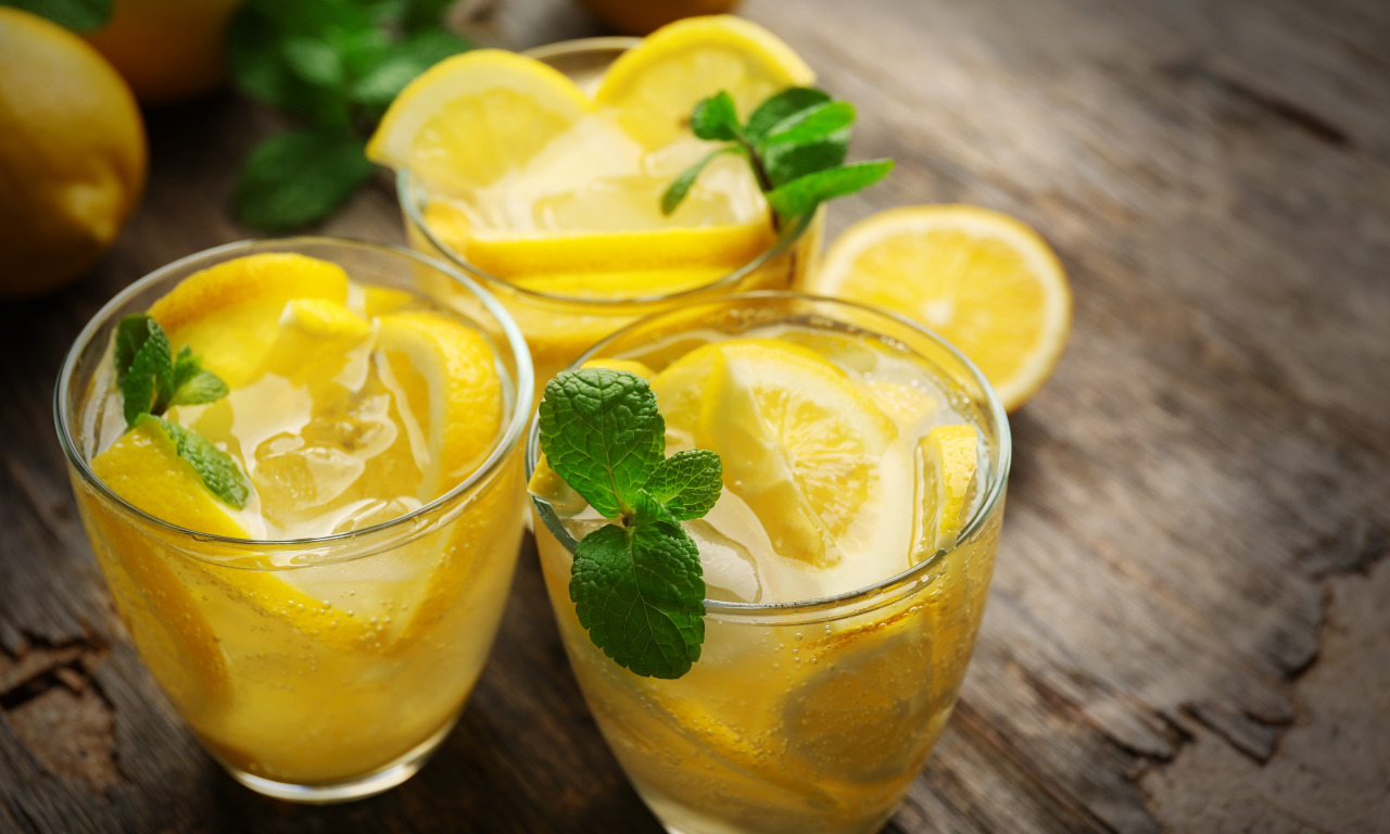 стакан, лимон, цитрус, напиток, fresh, мята, лимонад, drink