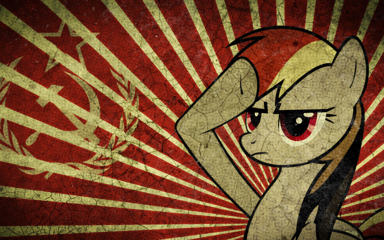 Скачать обои коммунизм, my little pony, brohoof anypony, friendship is  magic, rainbowdash, раздел фильмы в разрешении 1280x800