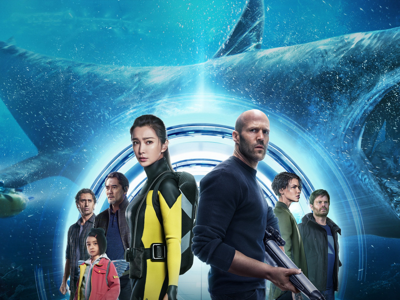 Скачать обои акула, персонажи, The Meg, The Meg (2018), Мегалодон, Мег: Монстр  глубины, раздел фильмы в разрешении 1280x960