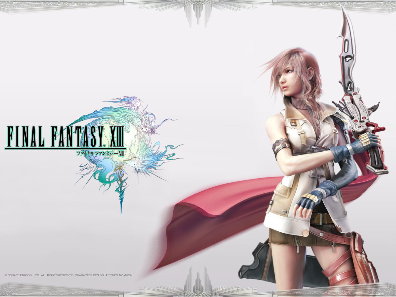 Скачать обои девушка, меч, Final Fantasy XIII, Lightning, FF 13, раздел игры  в разрешении 1280x960