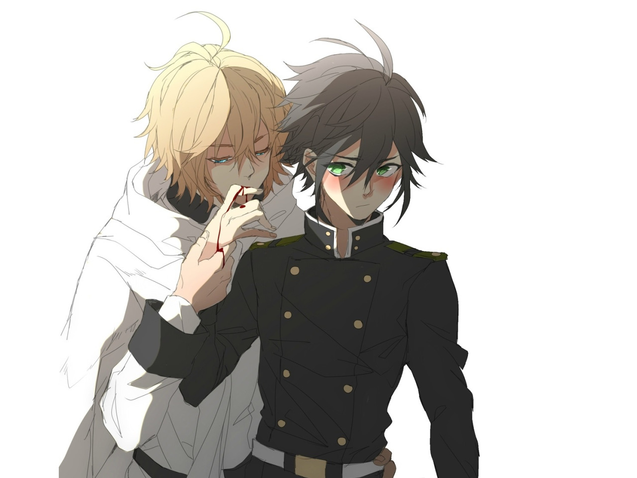 Обои для рабочего стола. кровь, вампир, парни, Owari no Seraph, <b>Последний</b> <b>с...</b>