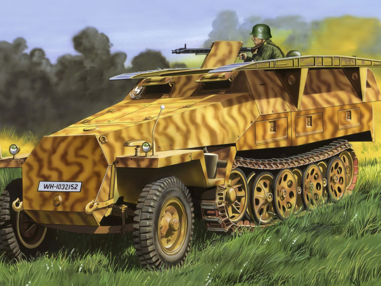 251. БТР Hanomag SD KFZ 251. SD KFZ 251 Ханомаг бронетранспортер вермахта. Немецкий бронетранспортер SD.KFZ.251. Полугусеничный бронетранспортер SD KFZ 251.