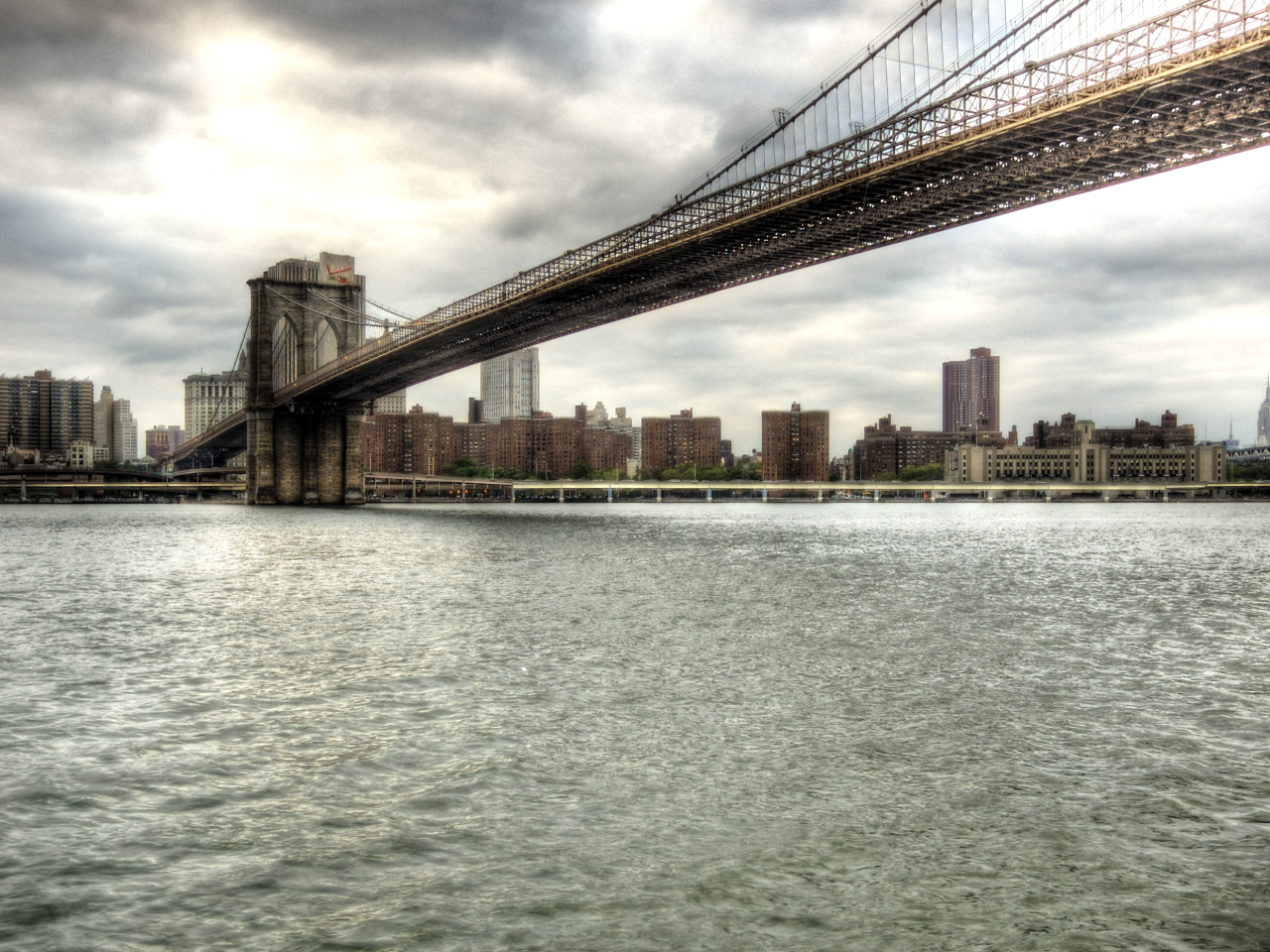Манхэттенский мост в Нью-Йорке. Картина Бруклинский мост. Обои на ПК. Бруклинский мост обои на телефон. City most high