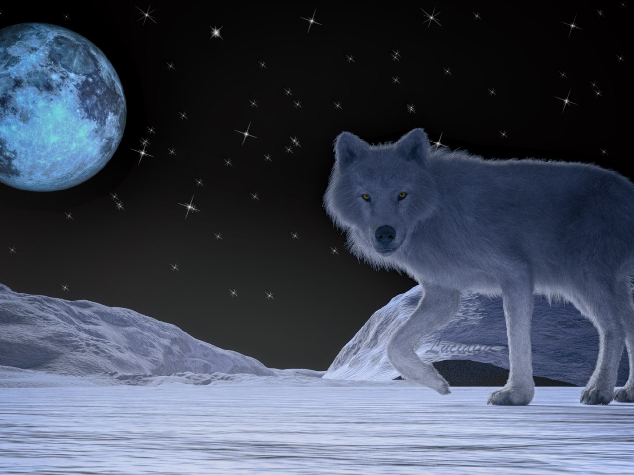 Ночь волков читать. Снежный волк. Волк в ночи. Лунные волки. Волк зимой.