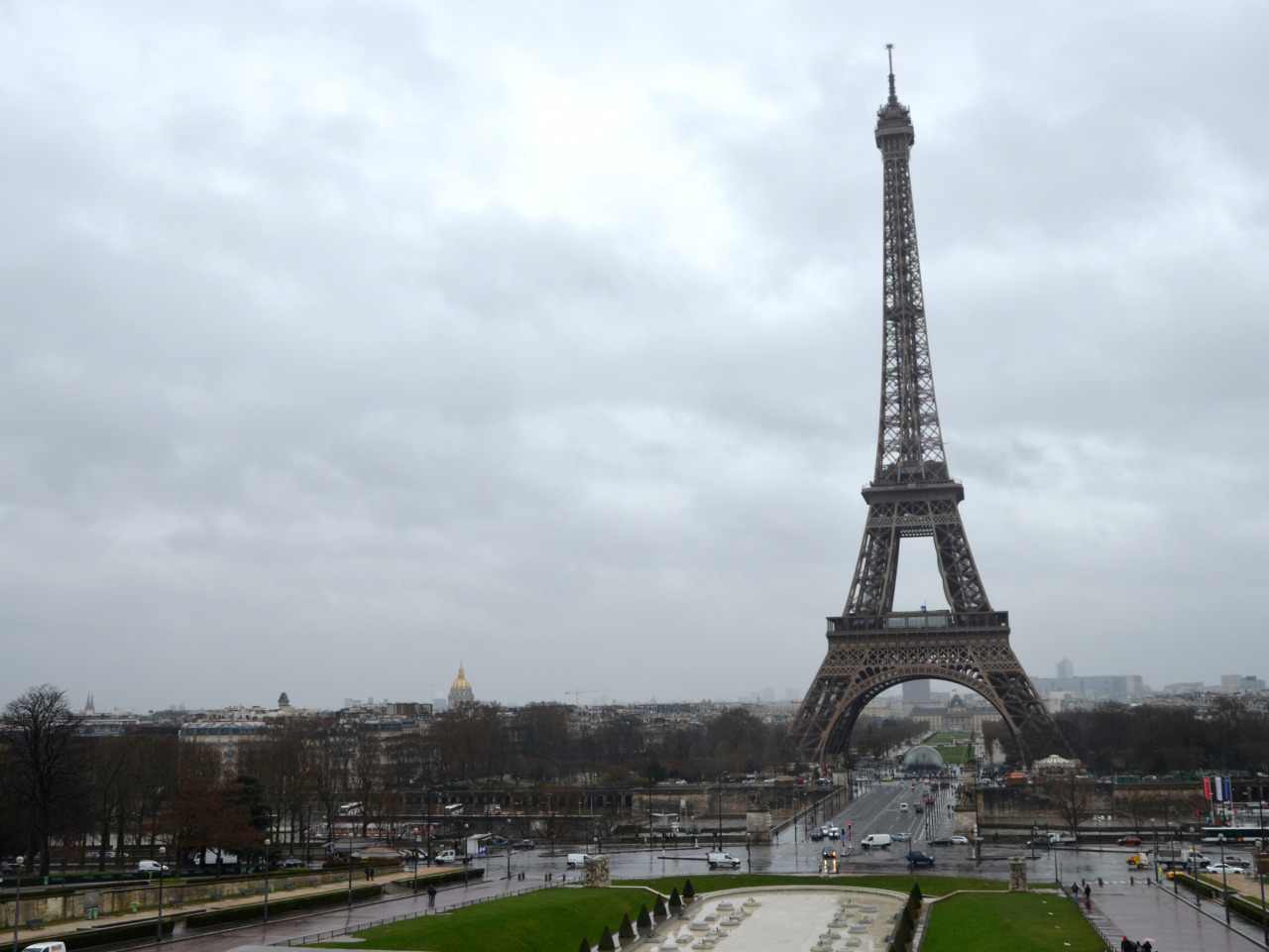 Paris Tour Eiffel Сумерки