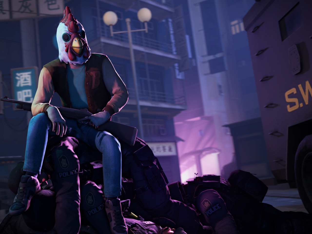 Payday 2 hotline miami pack фото 22