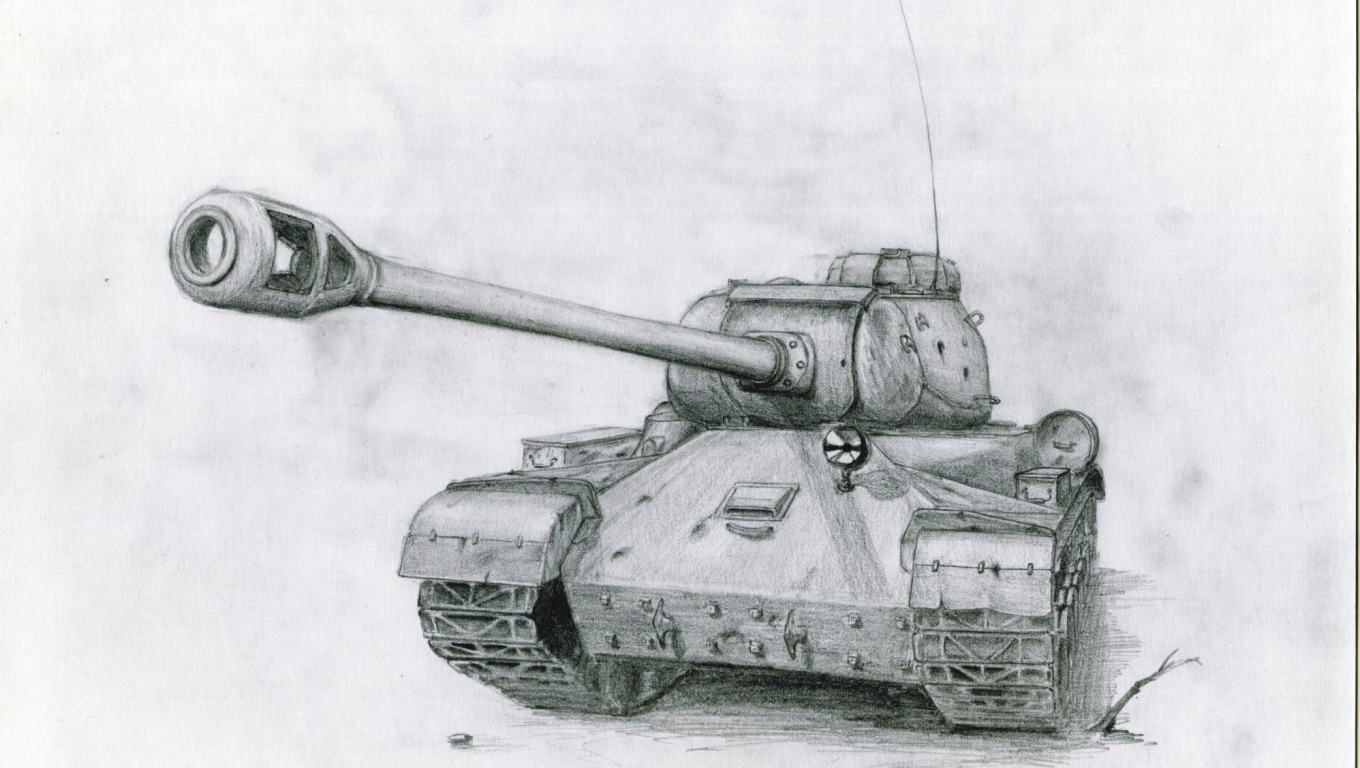 как нарисовать военный танк из гта 5 фото 45