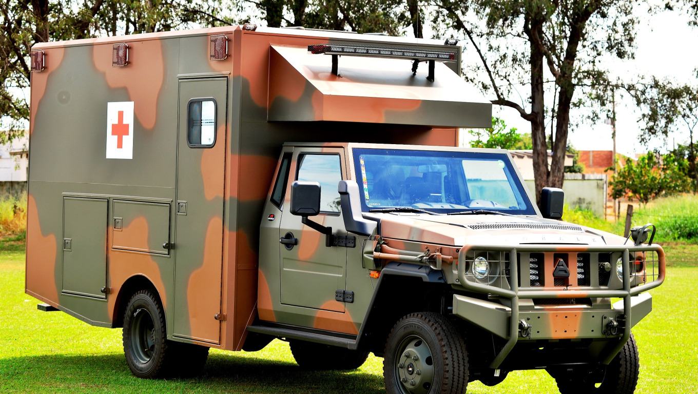 cross, ambulance, made in Brazil, Agrale, military and civil vehicle, manufactured in Santa Catatarina, export type product, Agrale Marrua