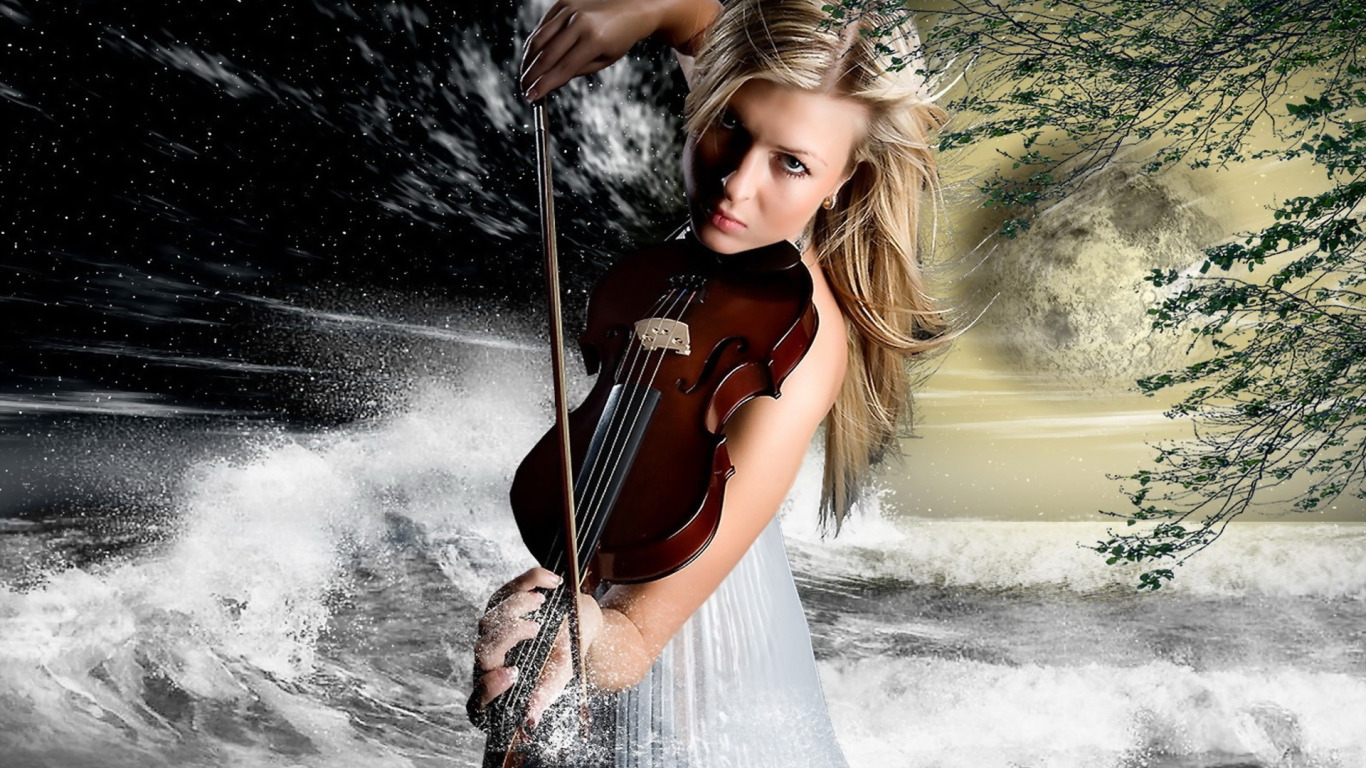 Девушки со скрипкой. Девушка с музыкальным инструментом. Женщина со скрипкой. Девушка со скрипкой на берегу моря.