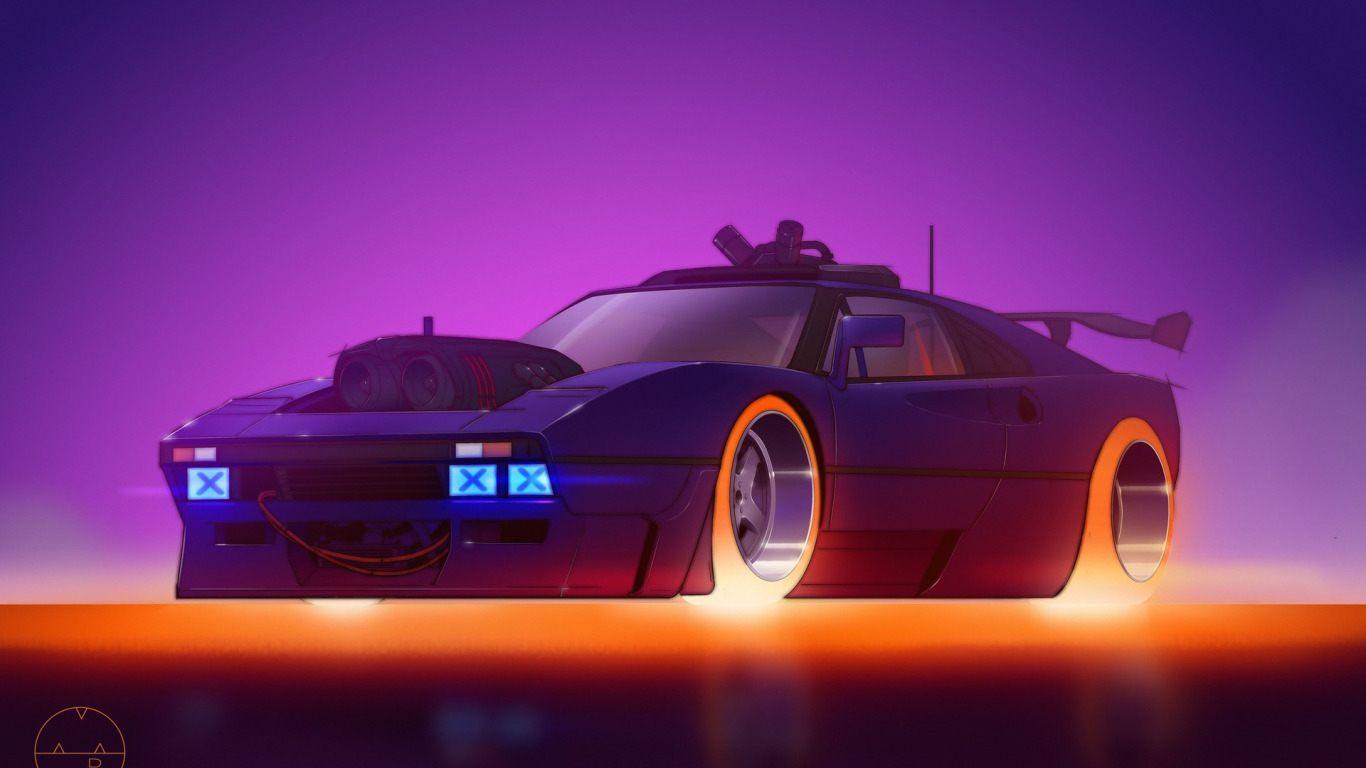 Cyberpunk car concept фото 111