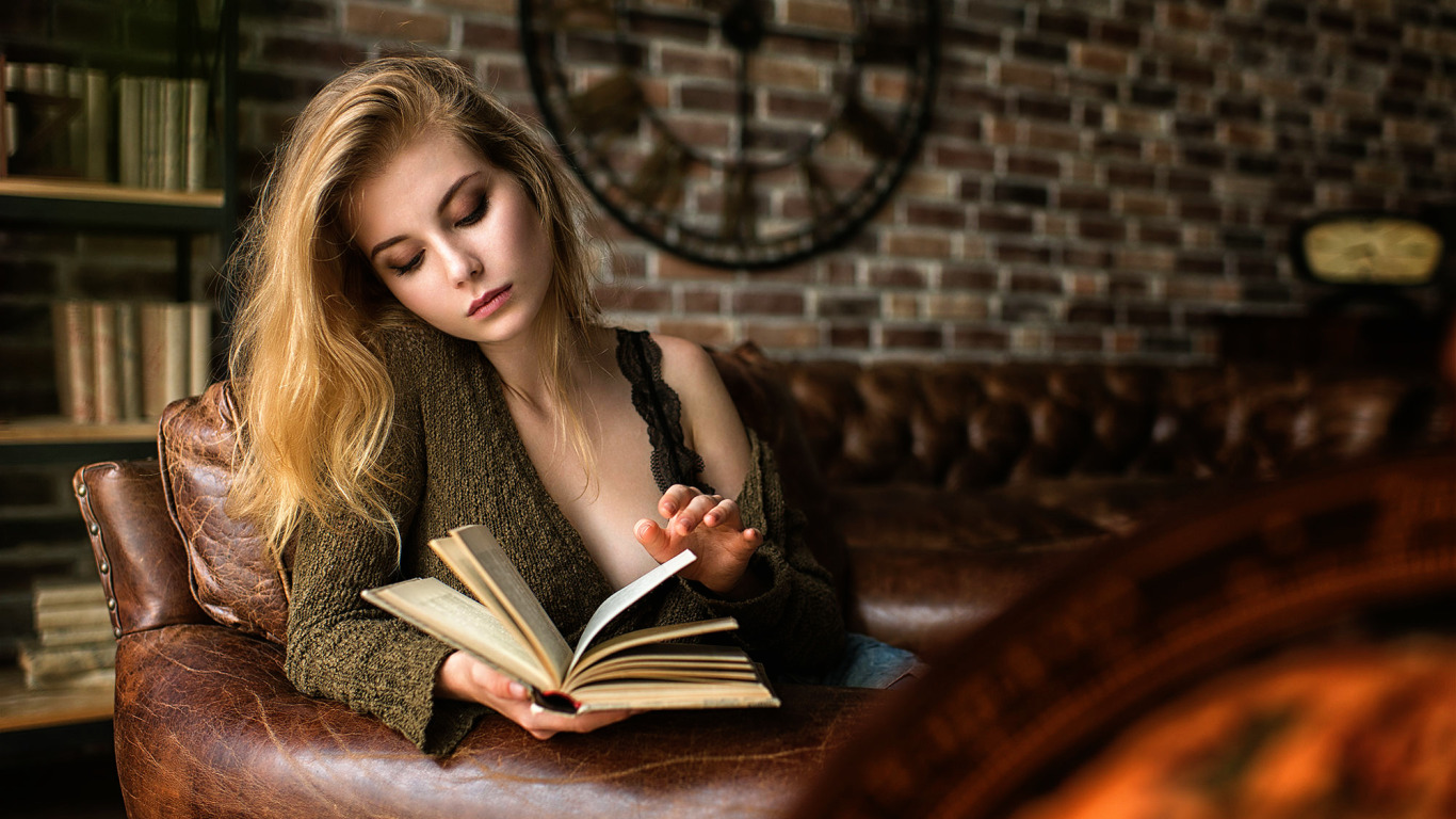 Kate reading a book