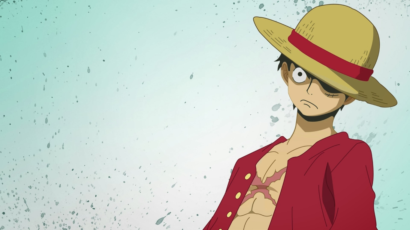 Скачать обои ван пис, Monkey D Luffy, One piece, раздел прочее в разрешении  1366x768