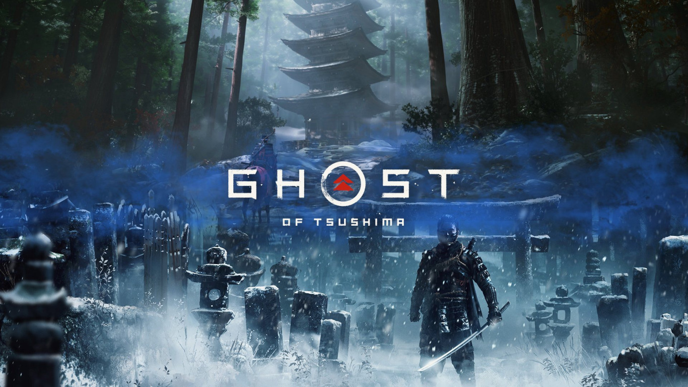 Скачать обои Sucker Punch Productions, Ghost of Tsushima, Призрак Цусимы,  раздел игры в разрешении 1366x768