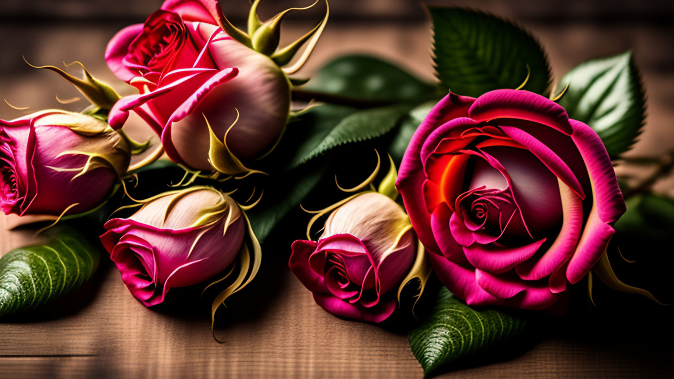 https://img.goodfon.ru/original/1366x768/a/22/pink-roses-flowers-buds-beautiful-3d-rozy-tsvety-butony.jpg