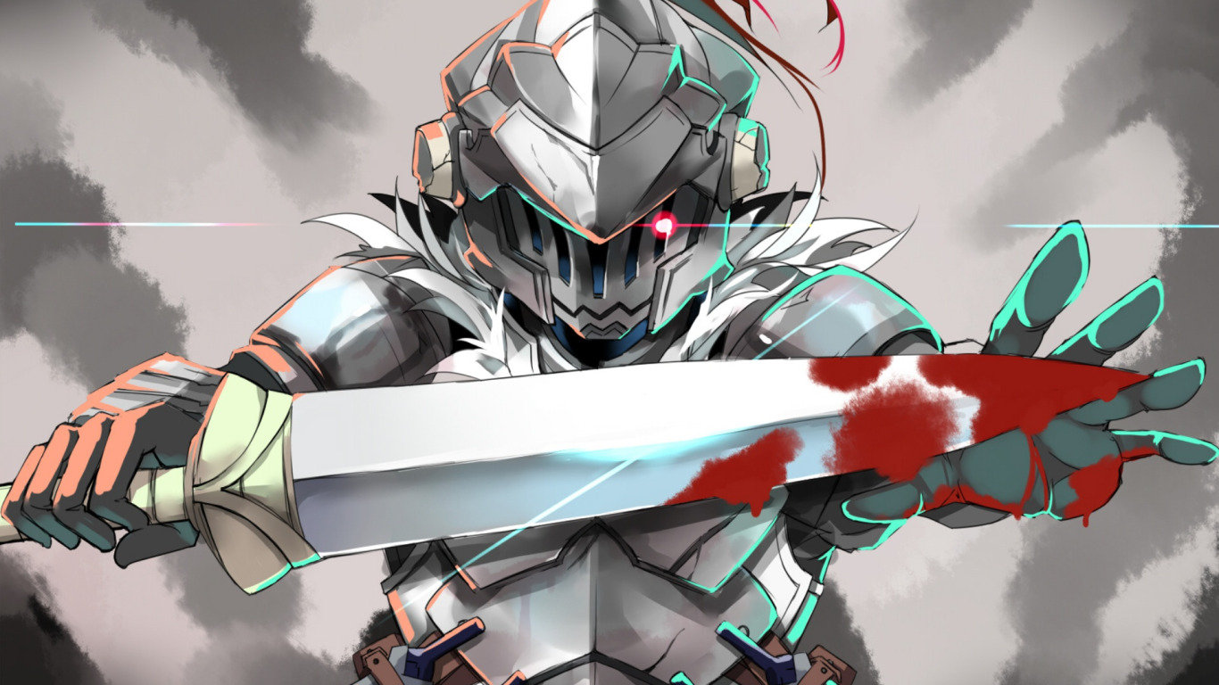 Скачать обои меч, доспехи, рыцарь, Goblin Slayer, Убийца гоблинов, раздел  сёнэн в разрешении 1366x768