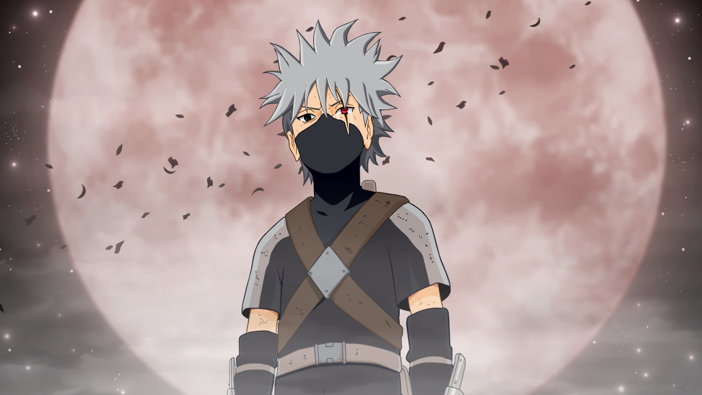 Скачать обои Аниме, Наруто, Naruto, Anime, Kakashi, Какаши, Какаси, Каташи,  раздел сэйнэн в разрешении 1366x768