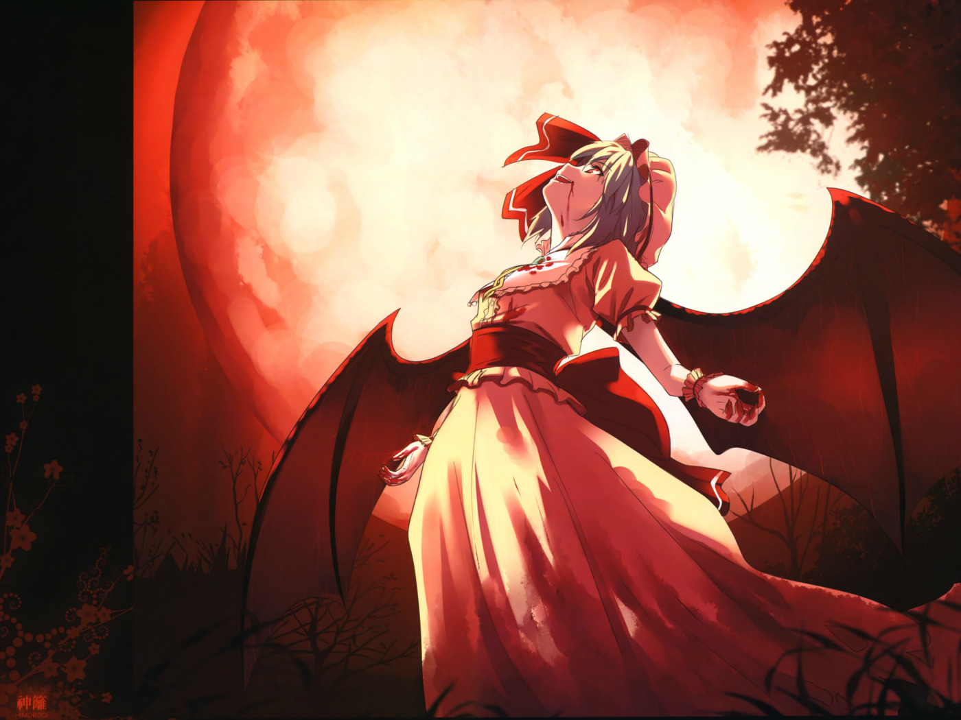 экстаз, touhou, голод, вампирша, Touhou Project, Remilia Scarlet, <b>кровавая</b> <b>Луна</b>...