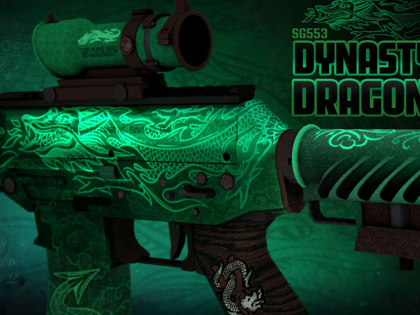 Драконы кс го. Sg553 Dynasty Dragon. Sg553 зелёный дракон. SG 553 зелёный. SG 553 зеленый скин.