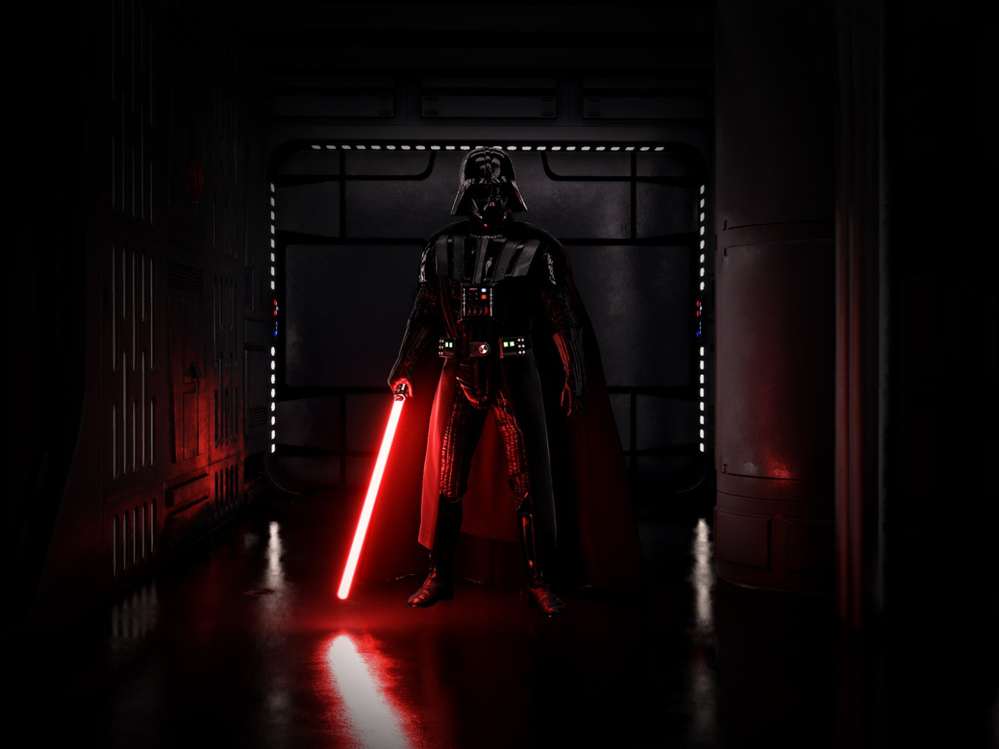 Скачать обои Меч, Darth Vader, Electronic Arts, star wars battlefront,  раздел игры в разрешении 1400x1050