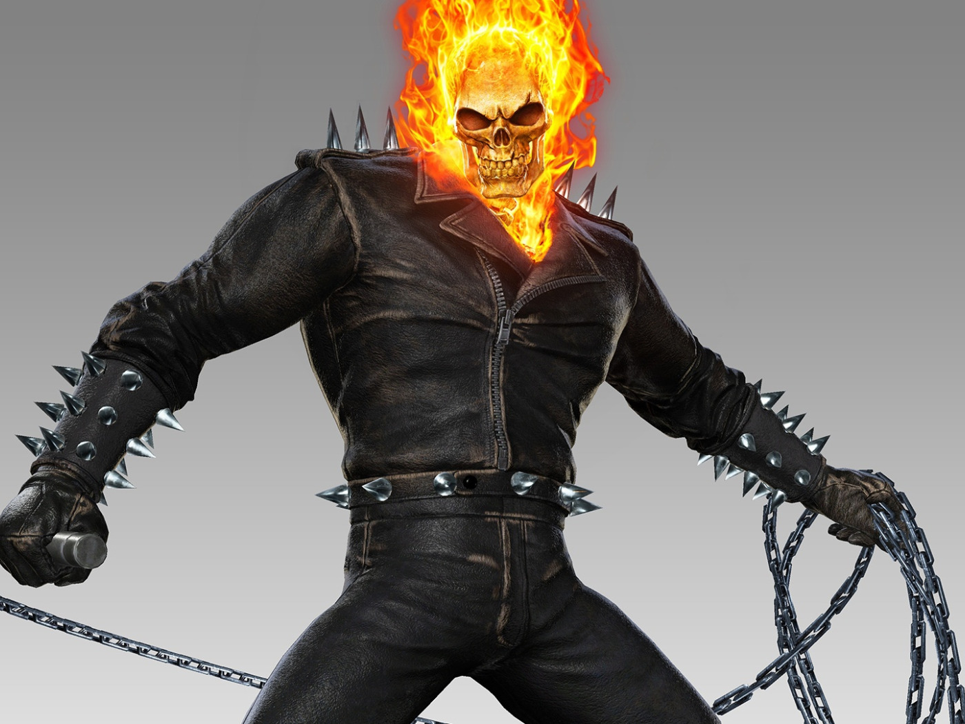 Скачать обои Ghost Rider, призрачный гонщик, Marvel vs. Capcom: Infinite,  раздел игры в разрешении 1400x1050