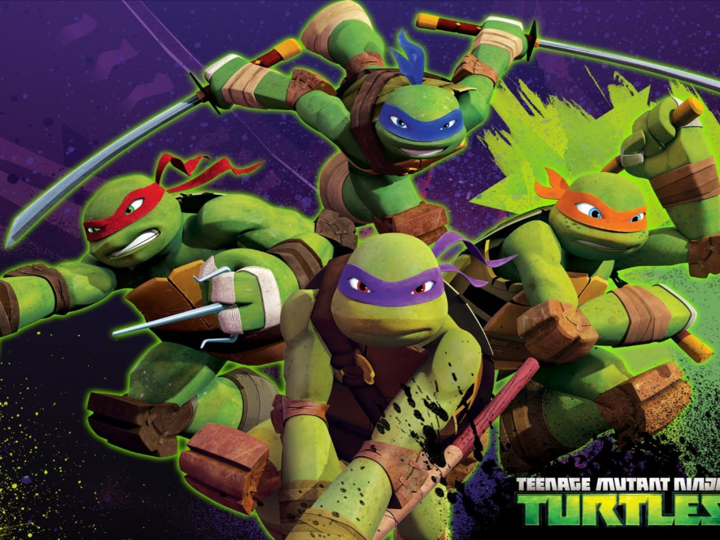 Скачать обои 2012, tmnt, <b>черепашки</b> <b>ниндзя</b>, раздел фильмы в разрешении 1400x...