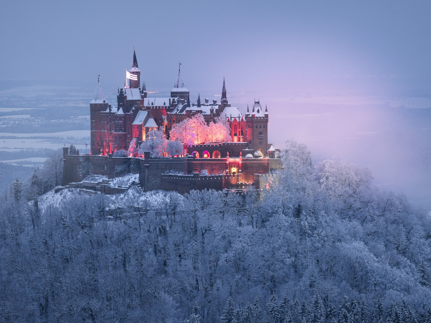 замки германии зимой