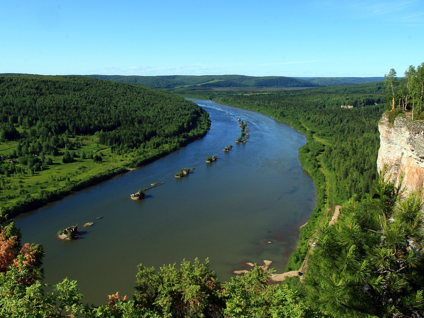 Река Вишера Фото