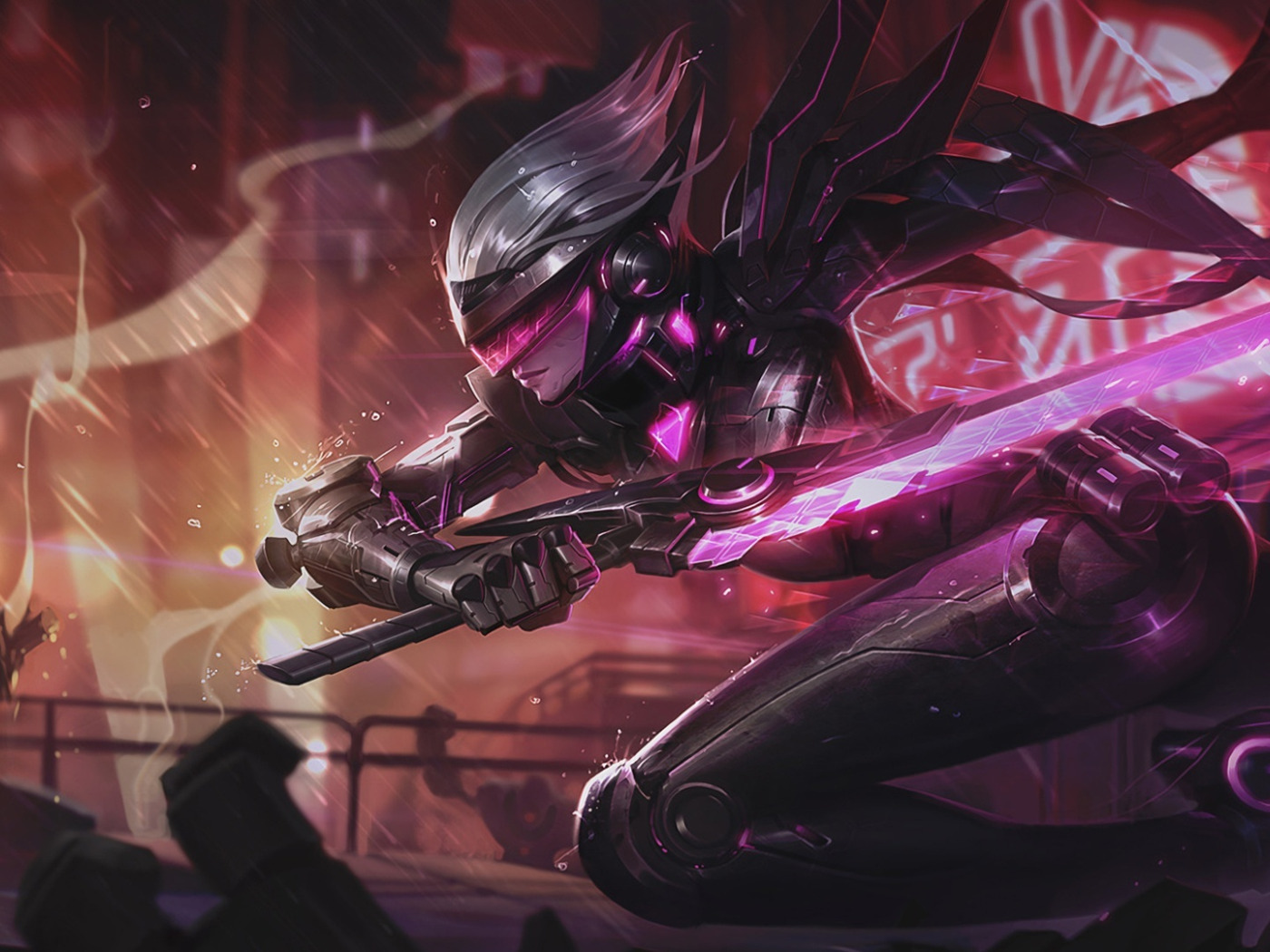 Скачать обои League of legends, LoL, Fiora, skin, splash art, раздел игры в  разрешении 1400x1050