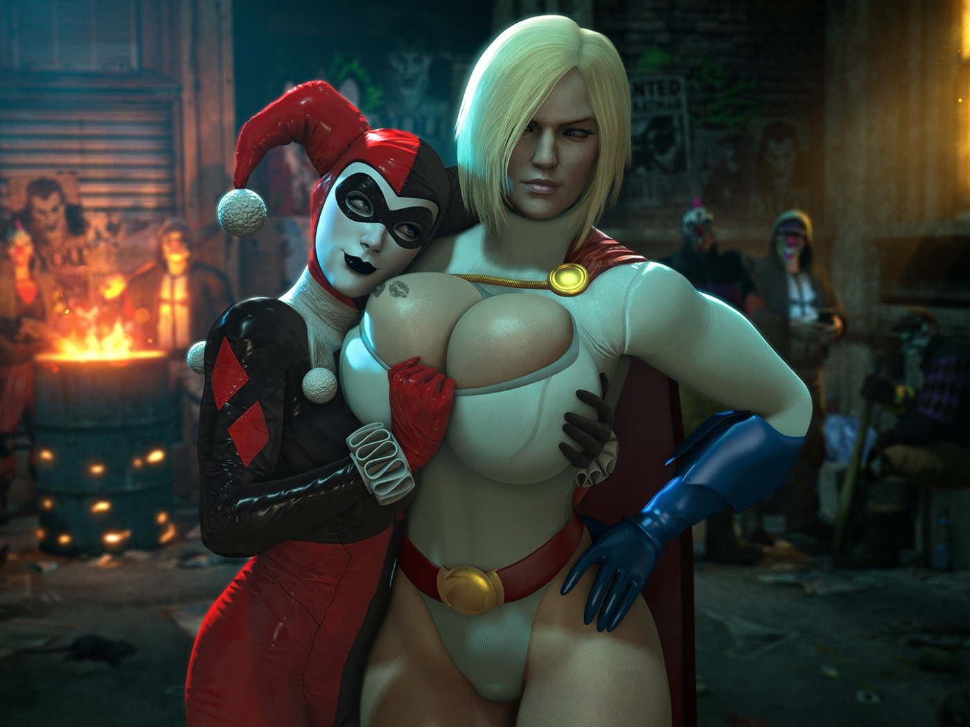 Harley quinn 3d hentai фото 48