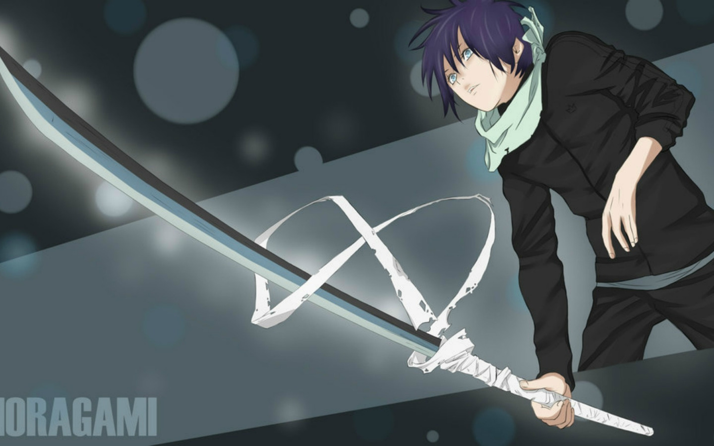 Скачать обои sword, парень, noragami, yato, раздел прочее в разрешении 1440...