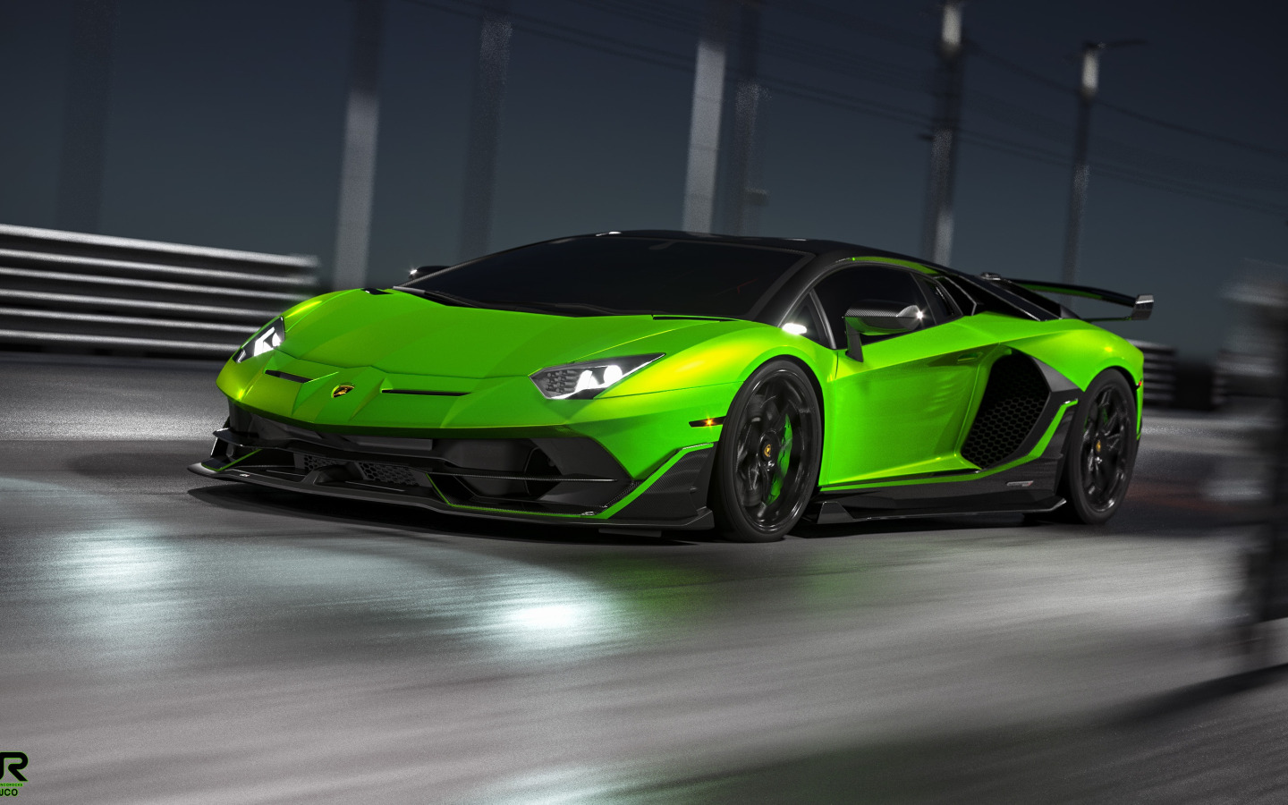 Lamborghini Aventador Green