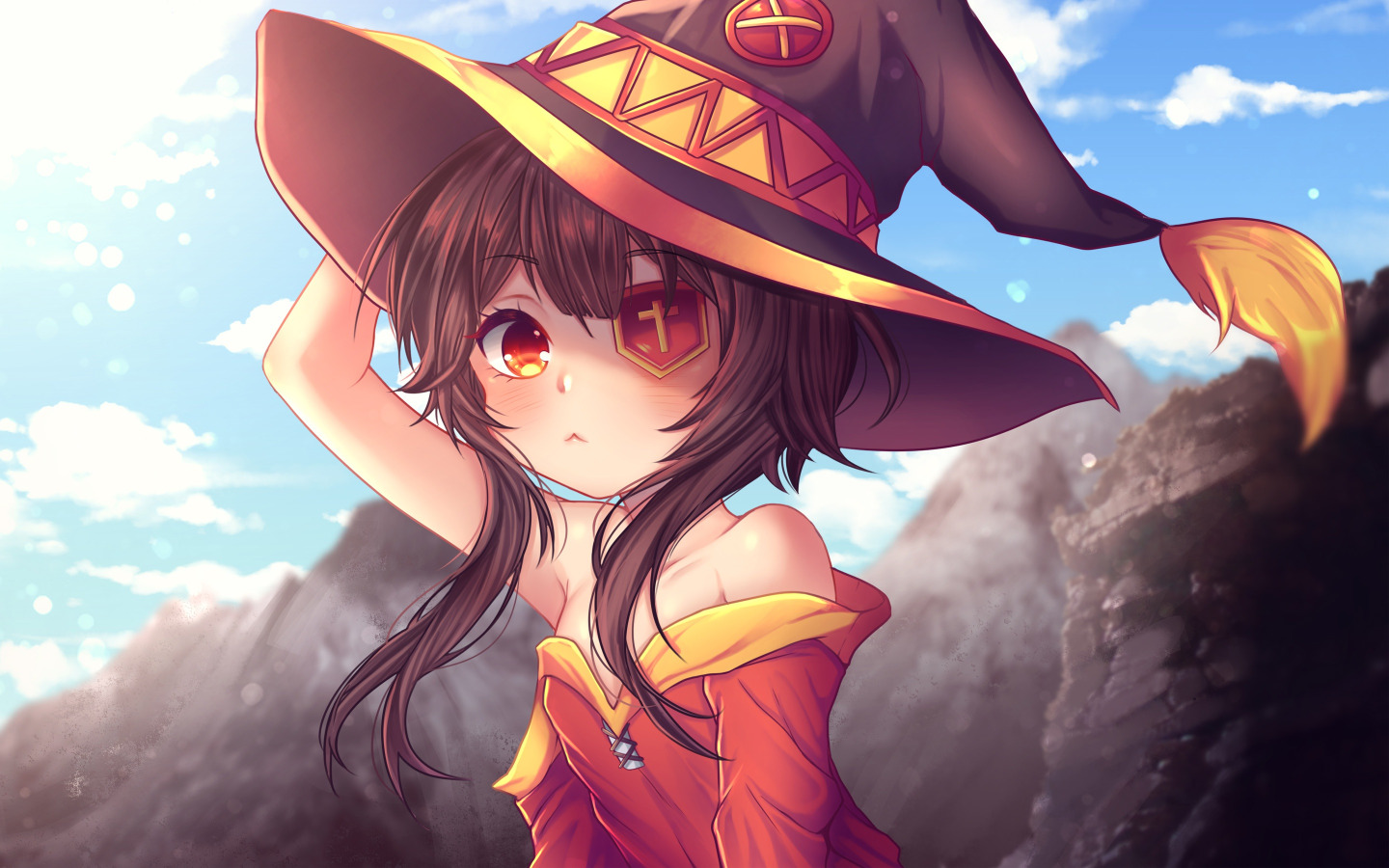 Скачать обои Anime, Wallpaper, Megumin KonoSuba, раздел прочее в разрешении  1440x900