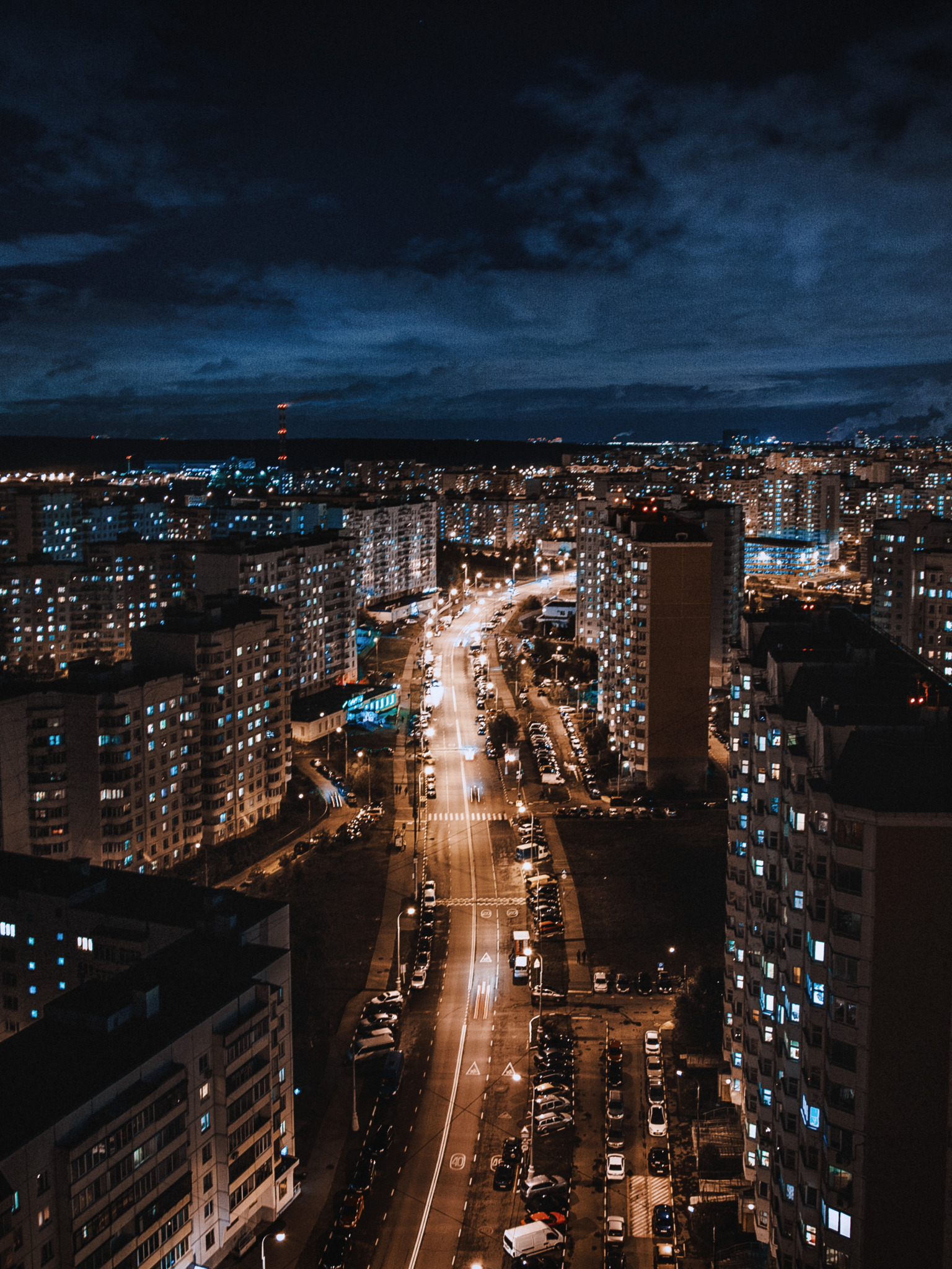 москва крыша ночь