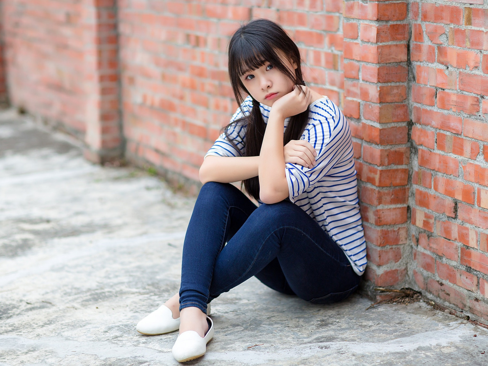 девушка, азиатка, милашка