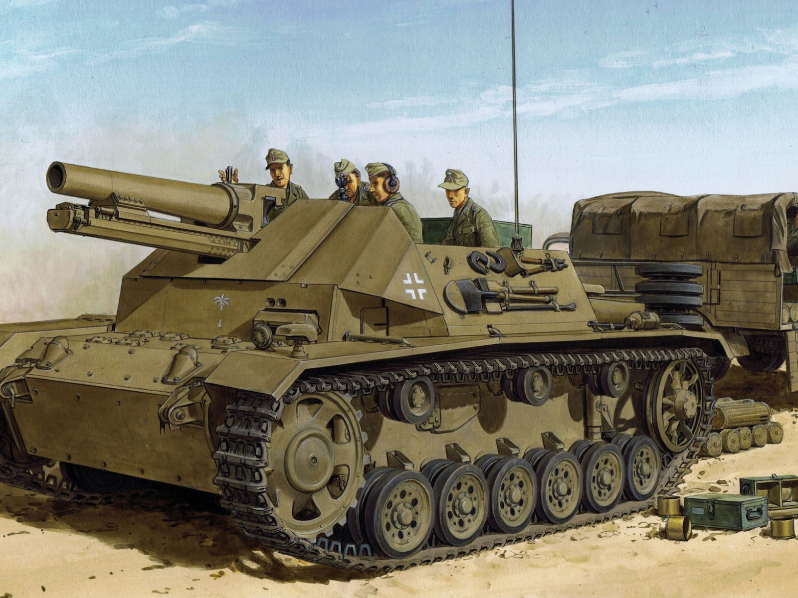 Немецкие артиллерийские танки. 15 Cm sig 33 auf FGST. PZ.Kpfw.III (SF). PZ 3 sig 33. САУ 15 cm sig 33 auf PZ.II Sturmpanzer. 15cm sig 33 auf Fahrgestell PZ.Kpfw.III(SF).