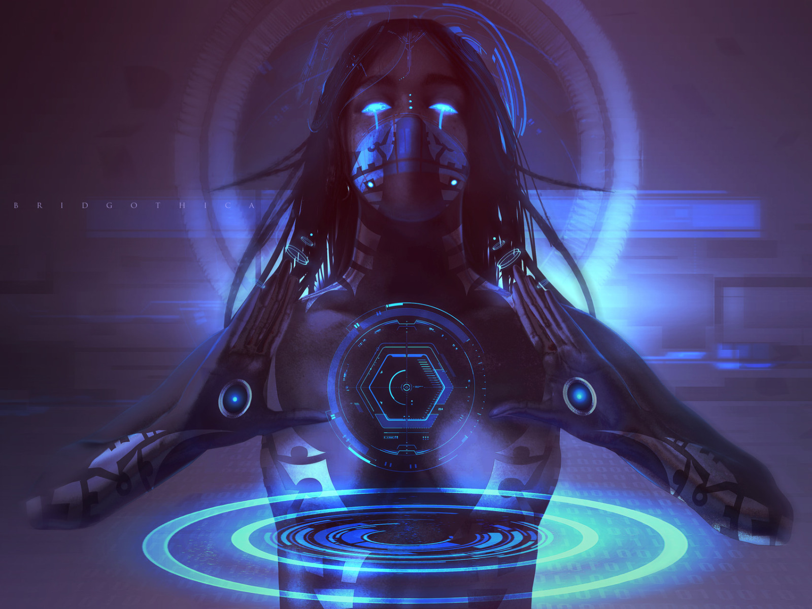 Cyberpunk avatar girl фото 22