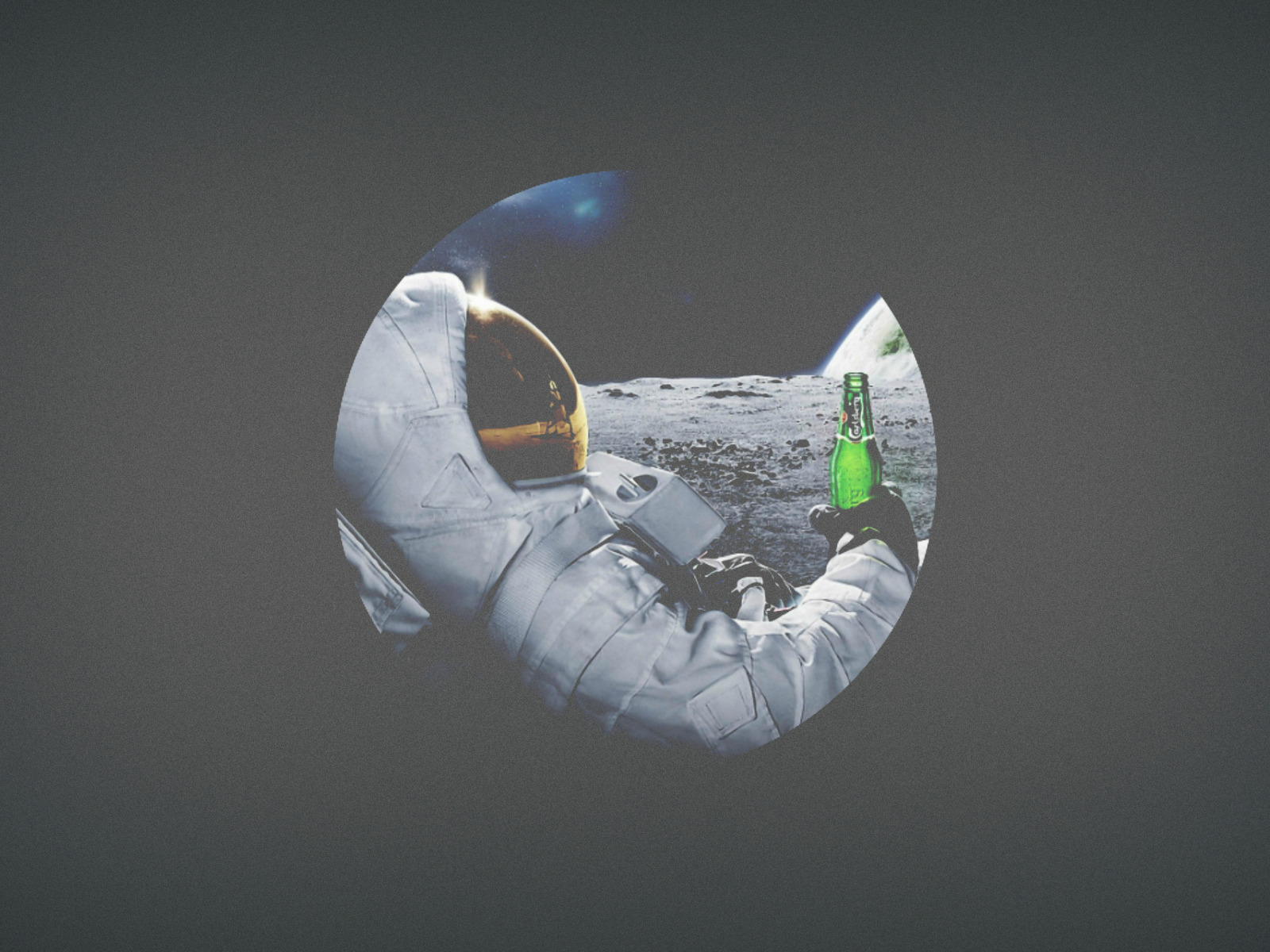 "An astronaut on the moon is lying on ." - image created in Shedevrum