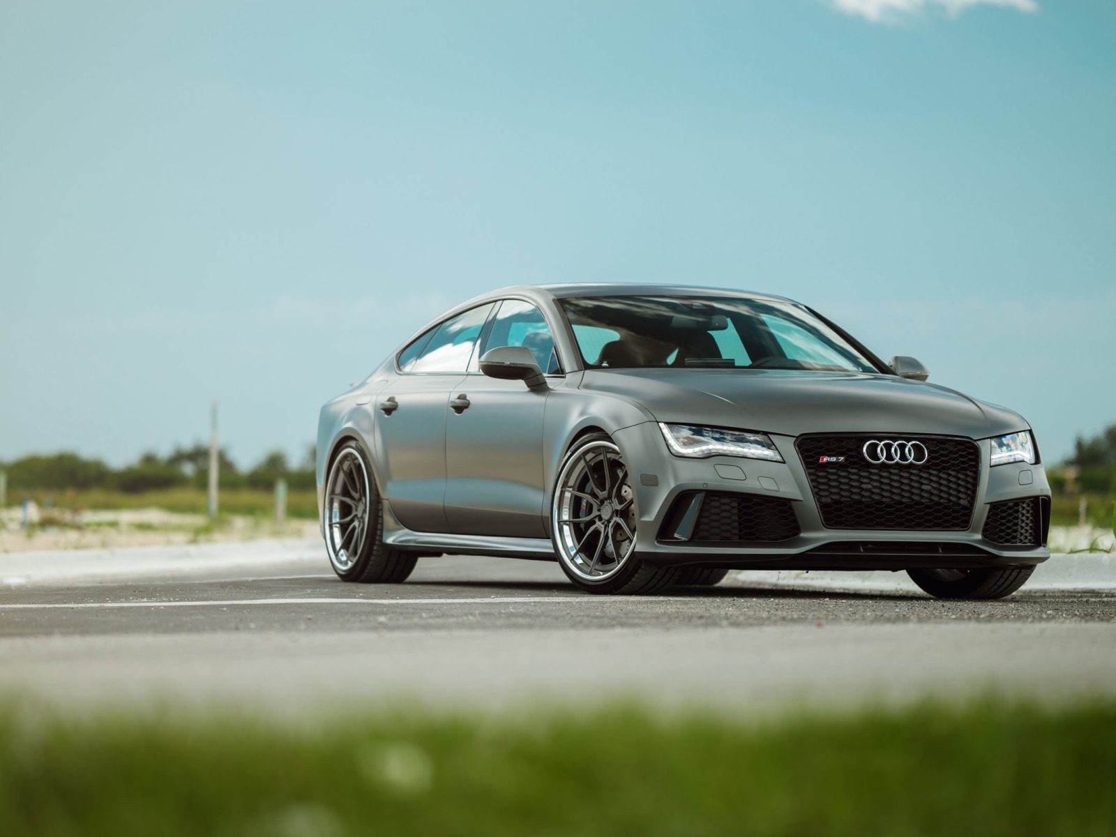 Ауди rs7 серая